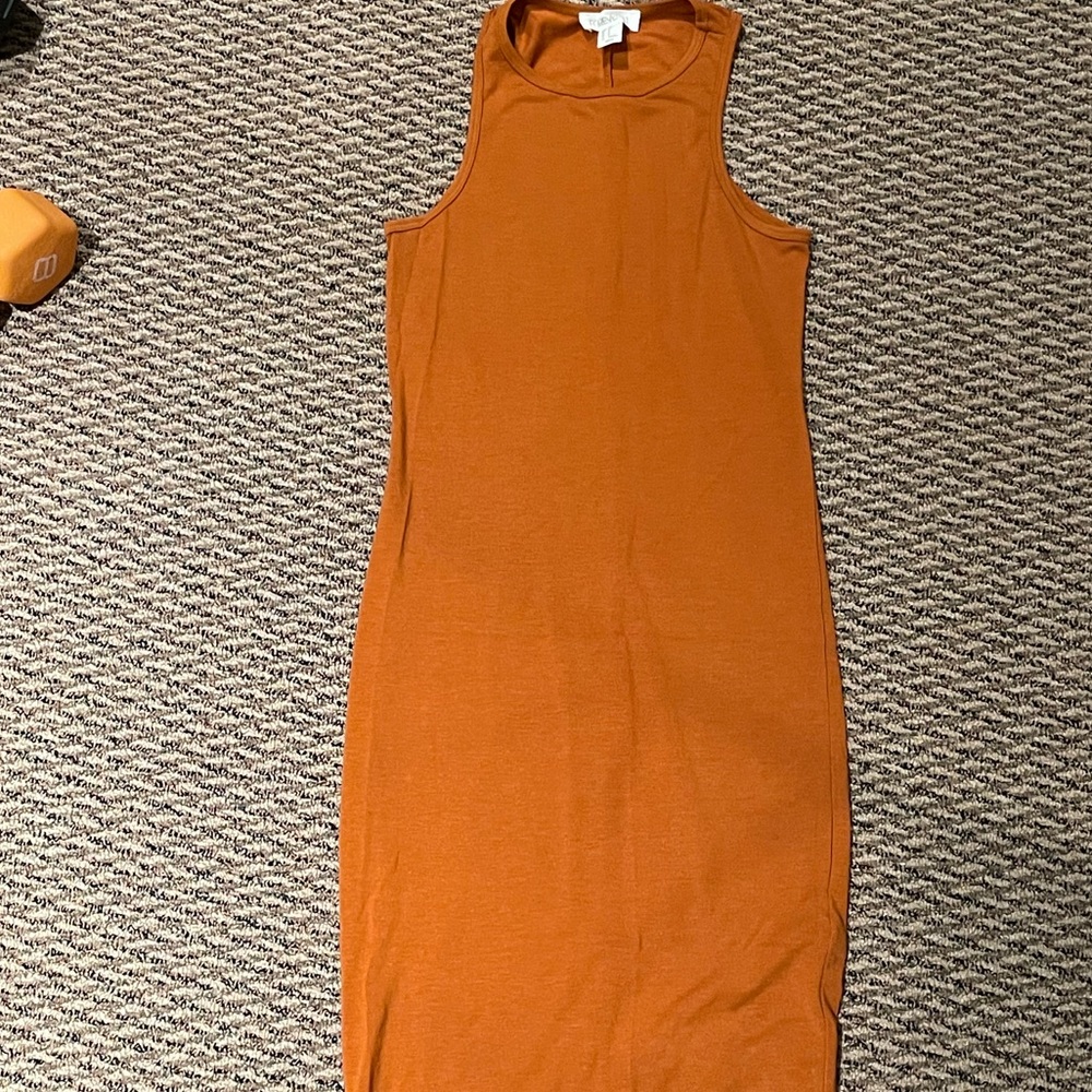 Forever 21 Rust Orange midi dress - Picture 2 of 4
